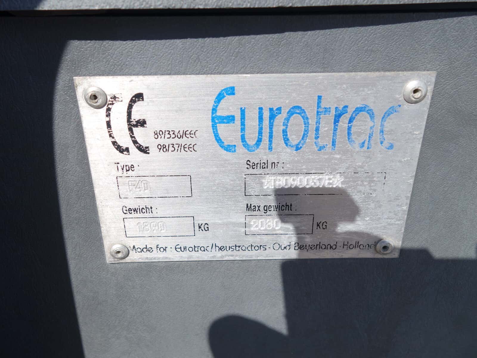 Eurotrac F40 4wd - Afbeelding 7