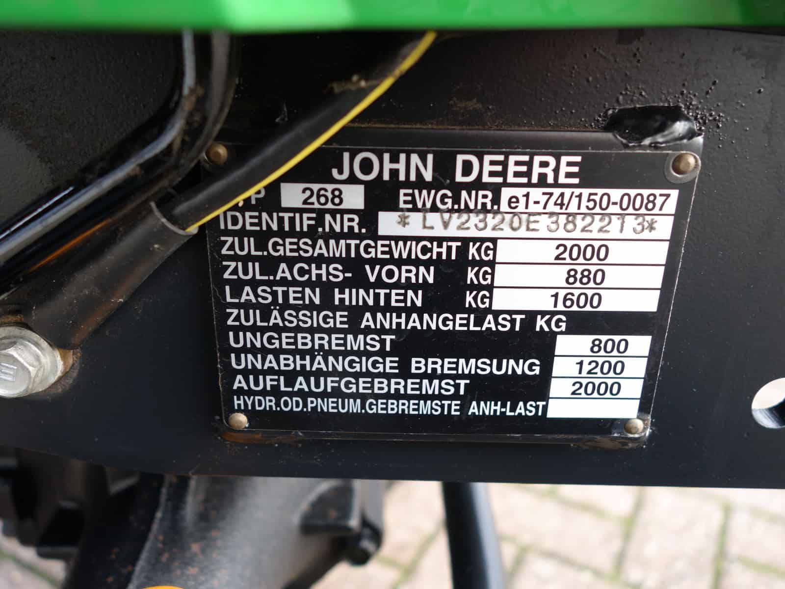 John Deere 2320 4wd HST - Afbeelding 27