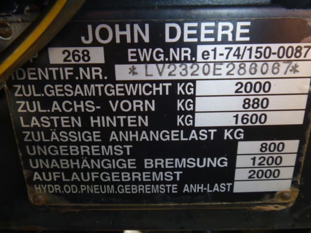 John Deere 2320 4wd HST - Afbeelding 40